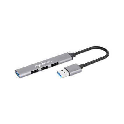 MANHATTAN 4Port USB-A Hub 3x480Mbit/s 1xGbit/s USB-A Stecker