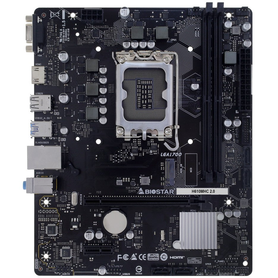1700 Biostar H610MHC 2.0