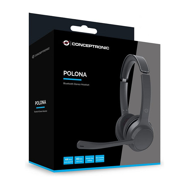 CONCEPTRONIC Headset Wireless BT 5.3 Stereo black