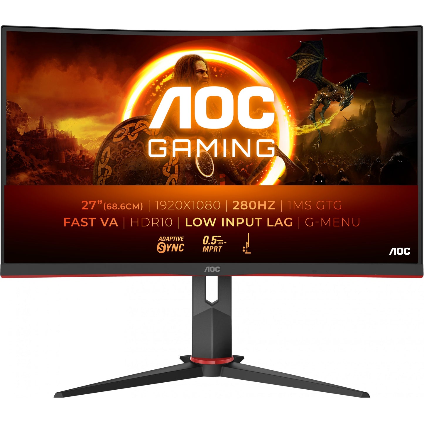 AOC G2 C27G2Z3/BK Full HD Curved Gaming Display 68,6 cm (27"")