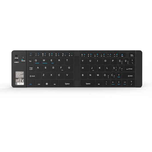 INCA Tastatur + Maus IBK-579BT BT 3.0 Mini-Größe, faltbar, 5-10m silver