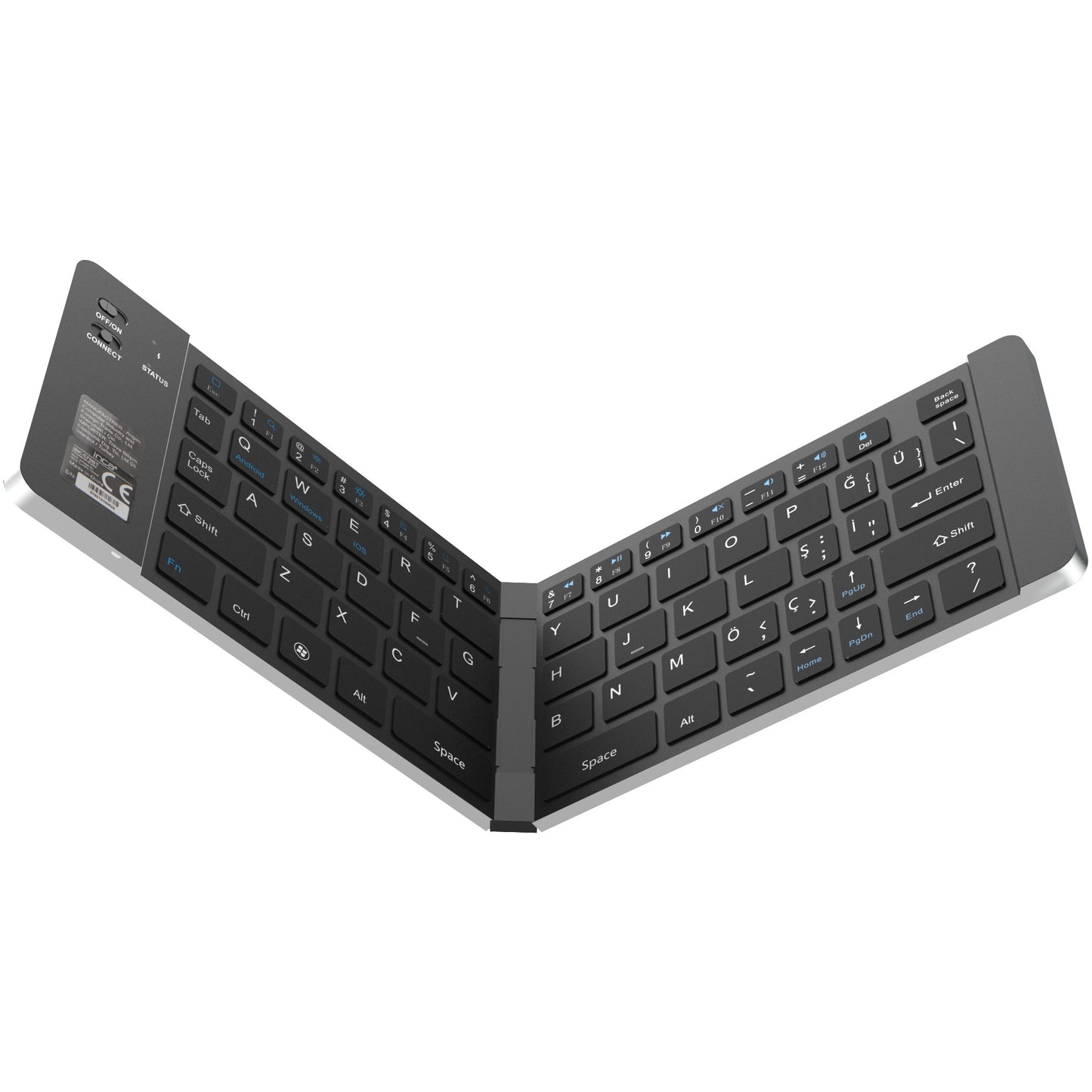 INCA Tastatur + Maus IBK-579BT BT 3.0 Mini-Größe, faltbar, 5-10m silver