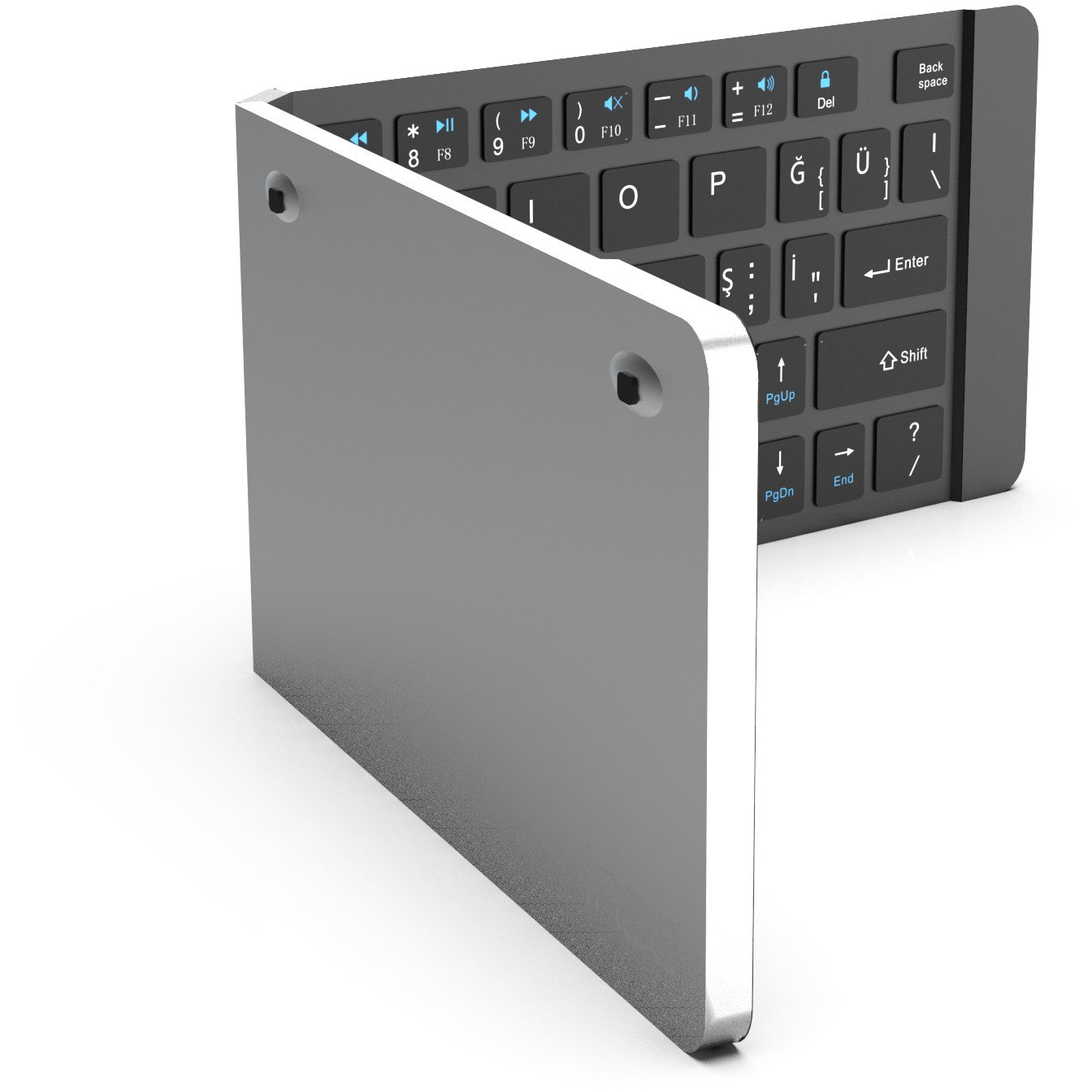INCA Tastatur + Maus IBK-579BT BT 3.0 Mini-Größe, faltbar, 5-10m silver