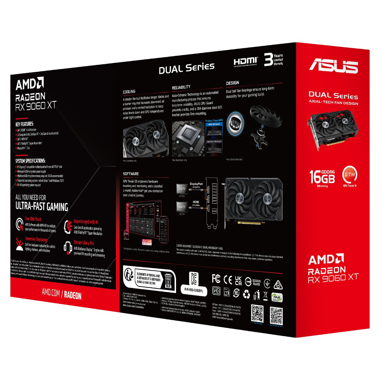 RX 9060 XT 16GB Asus DUAL GDDR6