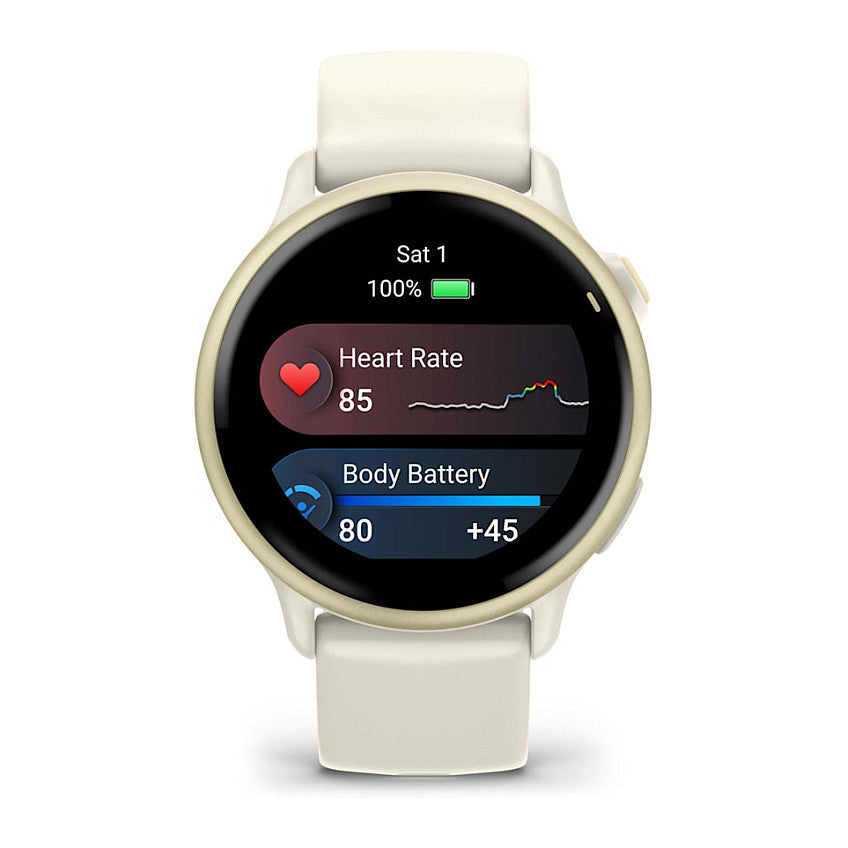 Garmin vivoactive 6 bone/lunargold alu