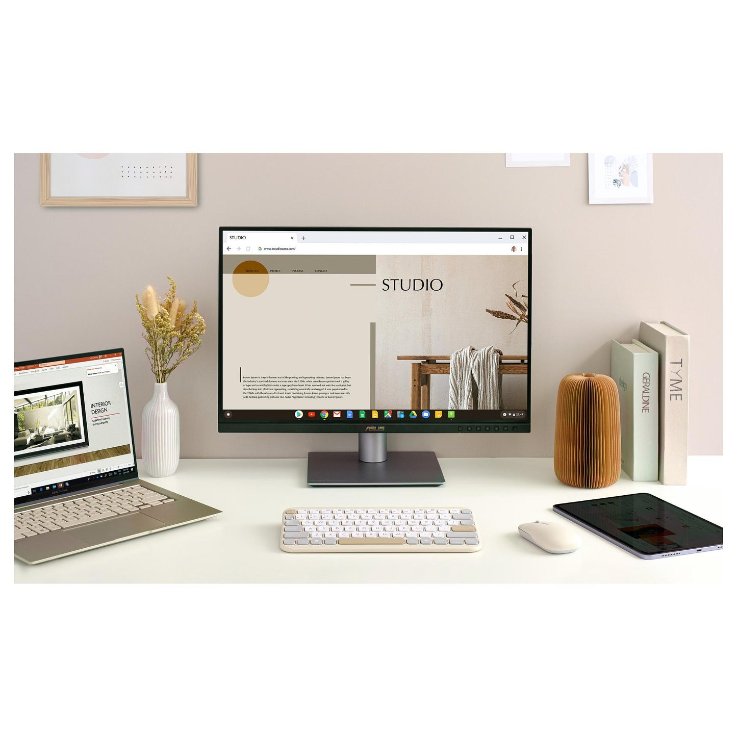 ASUS KW100 Tastatur beige