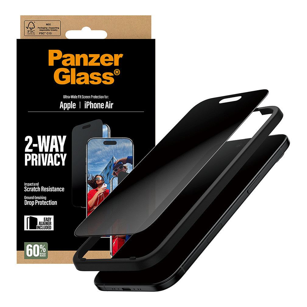 PanzerGlass 2-Way Privacy Schutzglas iPhone Air/UWF