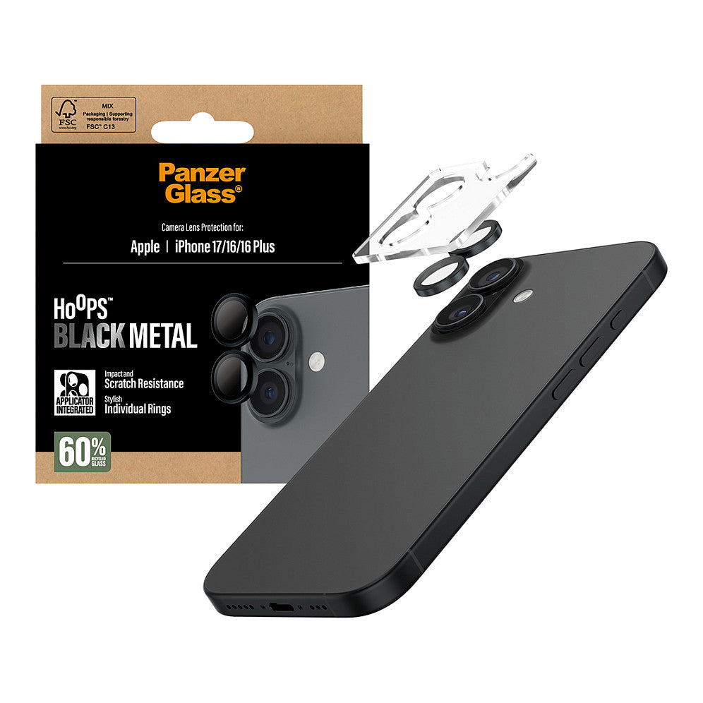 PanzerGlass Hoops black iPhone 17/16/16 Plus