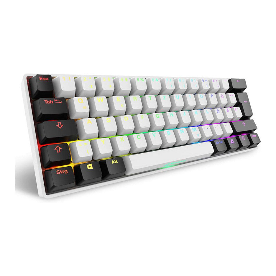 Sharkoon Gaming Tastatur Skiller SGK50S4 Gen2 weiß-gelb DE