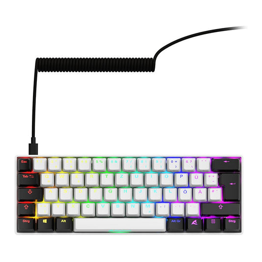 Sharkoon Gaming Tastatur Skiller SGK50S4 Gen2 weiß-gelb DE
