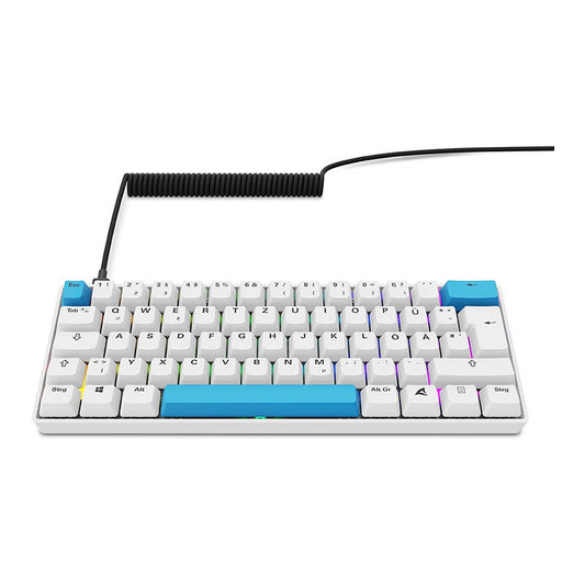 Sharkoon Gaming Tastatur Skiller SGK50S4 Gen2 PBT wei-gel DE