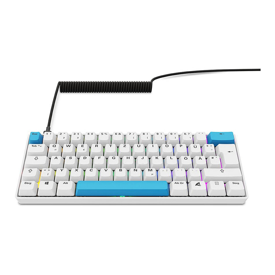 Sharkoon Gaming Tastatur Skiller SGK50S4 Gen2 PBT wei-gel DE