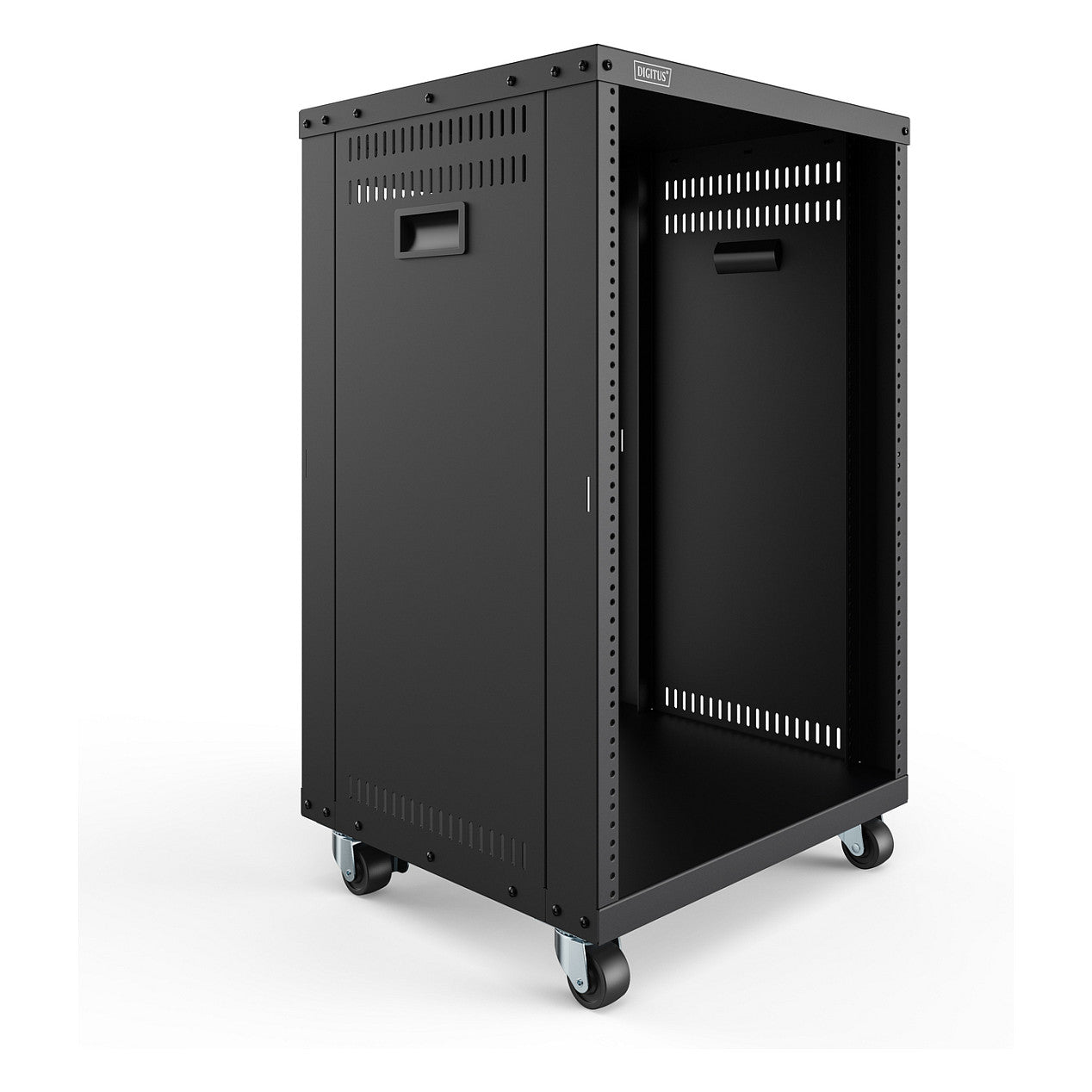 Universal 19-Zoll Equipment Rack mit Rollen, 16HE