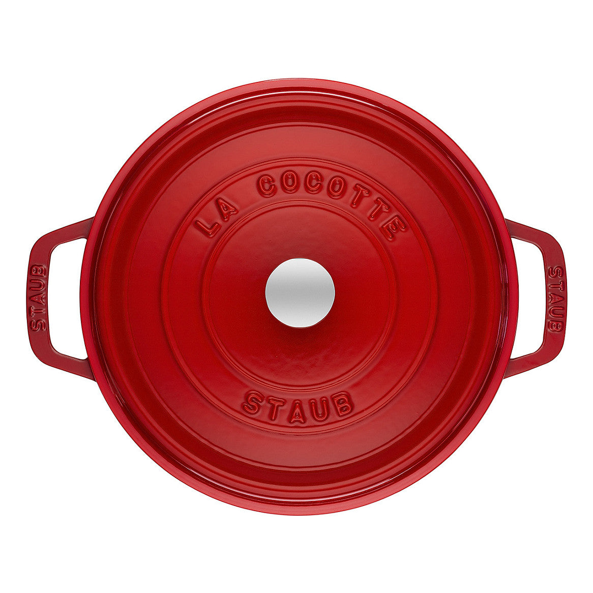 Staub La Cocotte 28cm rund, Kirsch-rot, Gusseisen