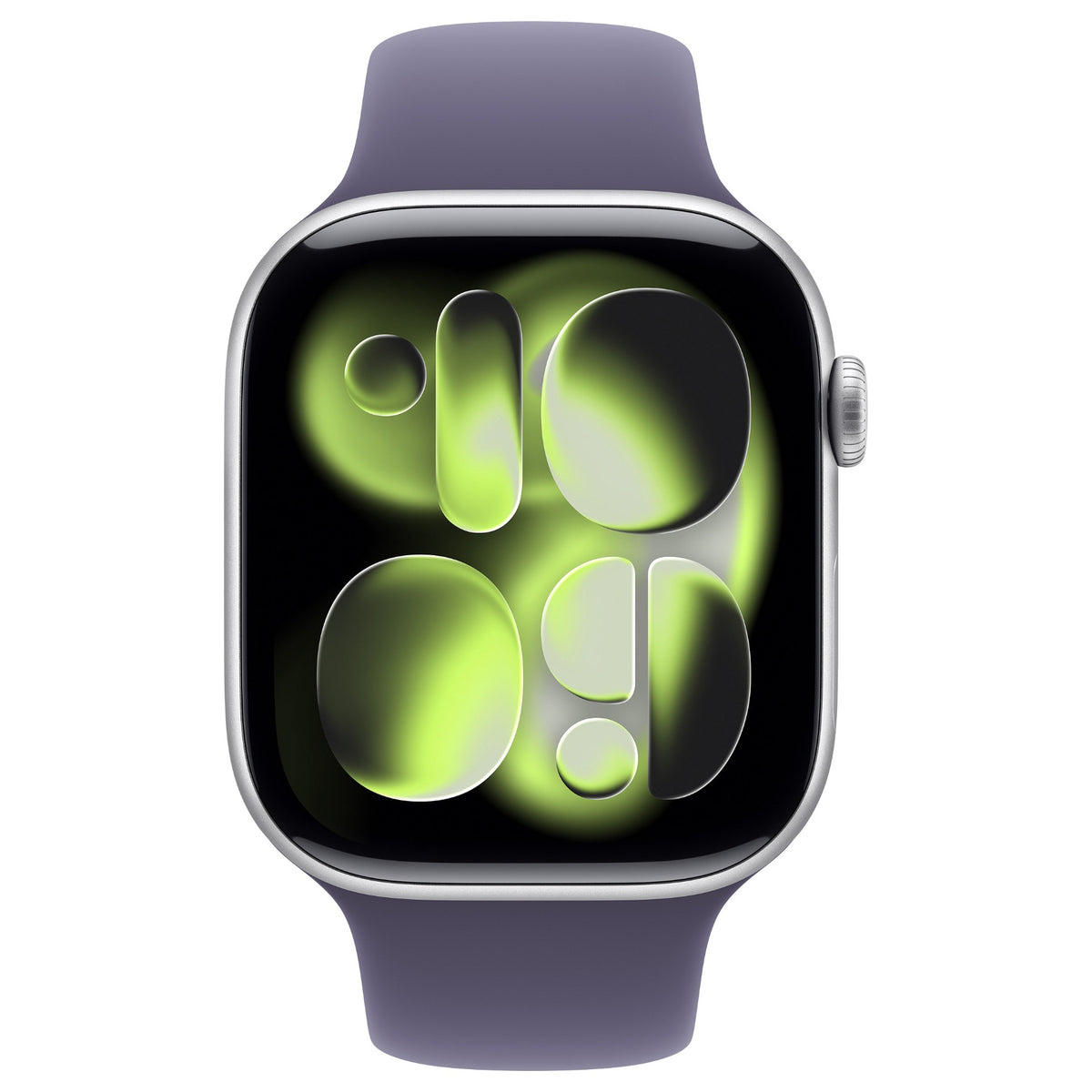 Apple Watch S11 Aluminium 46mm Silber (Sportarmband nebelviolett) M/L