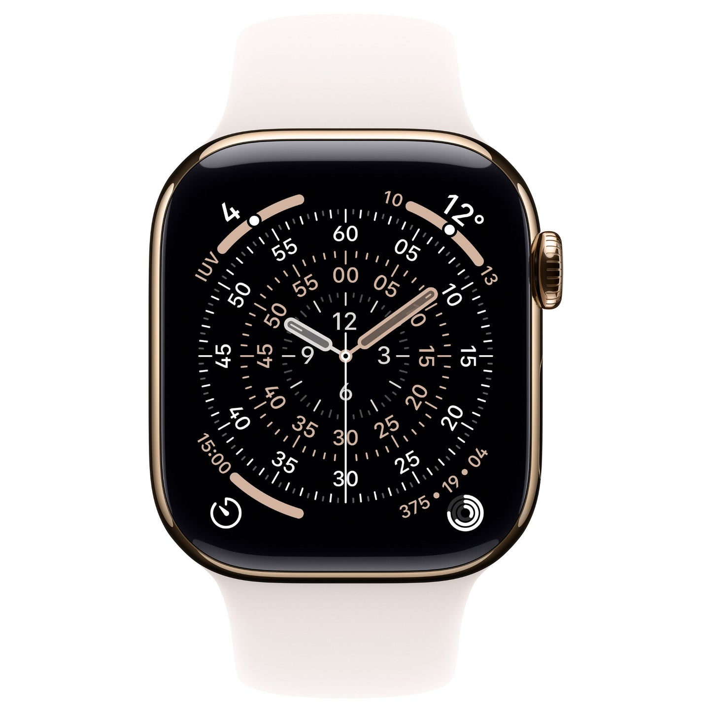 Apple Watch S11 Titan Gold Cellular 42mm (Sportarmband blassrosa) M/L