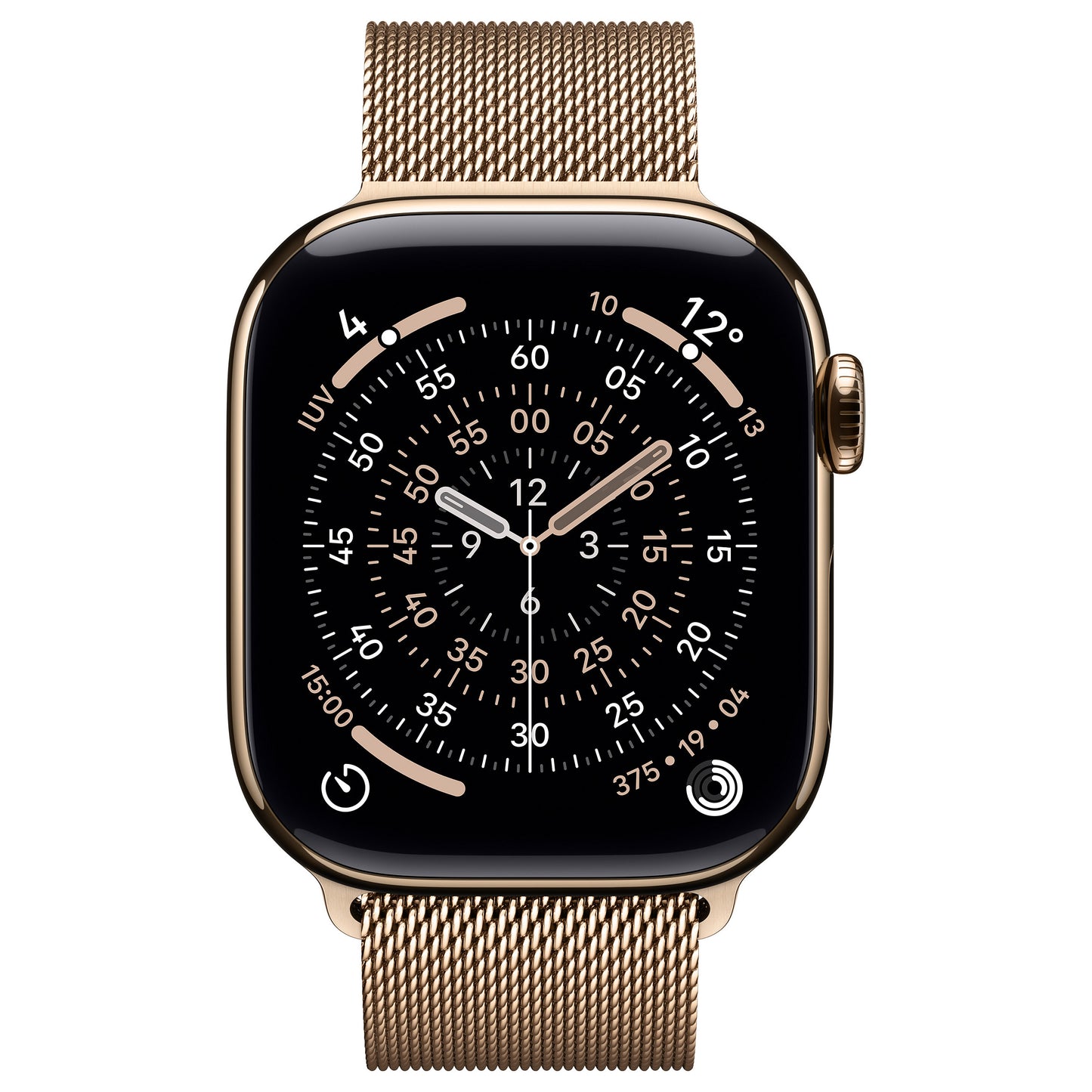 Apple Watch S11 Titan Gold Cellular 42mm (Milanaise Armband gold)