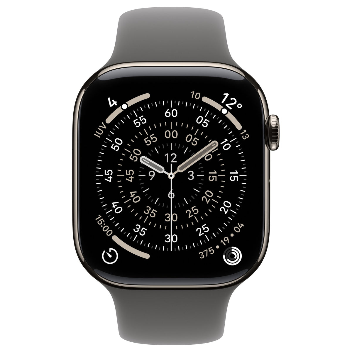 Apple Watch S11 Titan Natur Cellular 46mm (Sportarmband steingrau) M/L