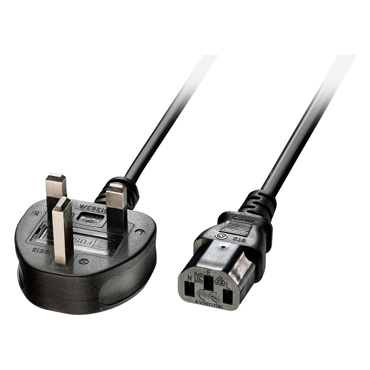 LINDY IEC-Netzkabel UK IEC-320 C13 5A 3 Pin 2m