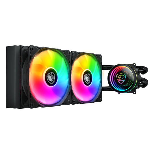 K COUGAR CPU Wasserkühlung Poseidon Elite 240, ARGB, Schwarz
