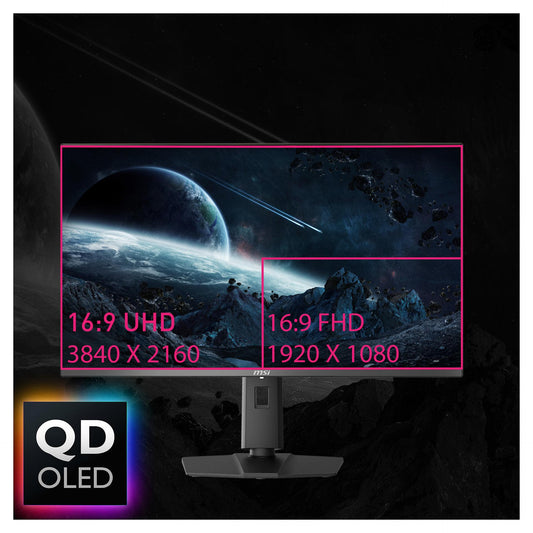 MSI MPG 321URXDE QD-OLED (80 cm (31.5 Zoll), schwarz, UltraHD/4K, QD-OLED, Adaptive-Sync, USB-C, 240Hz Panel)