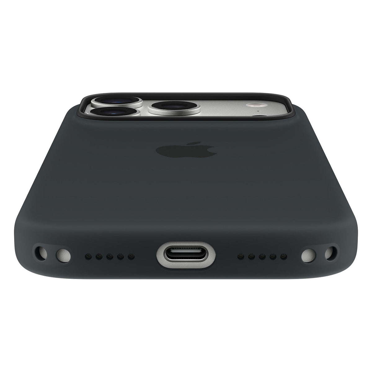 Silikon Case iPhone 17 Pro mit MagSafe (schwarz)