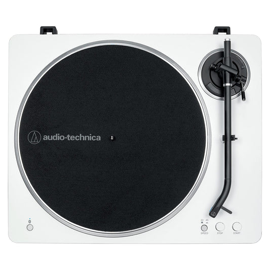 Audio Technica AT-LP70XBTWS (wei/silber, Integrierter Phono-Vorverstrker, Bluetooth, Vollautomat, Riemenantrieb)