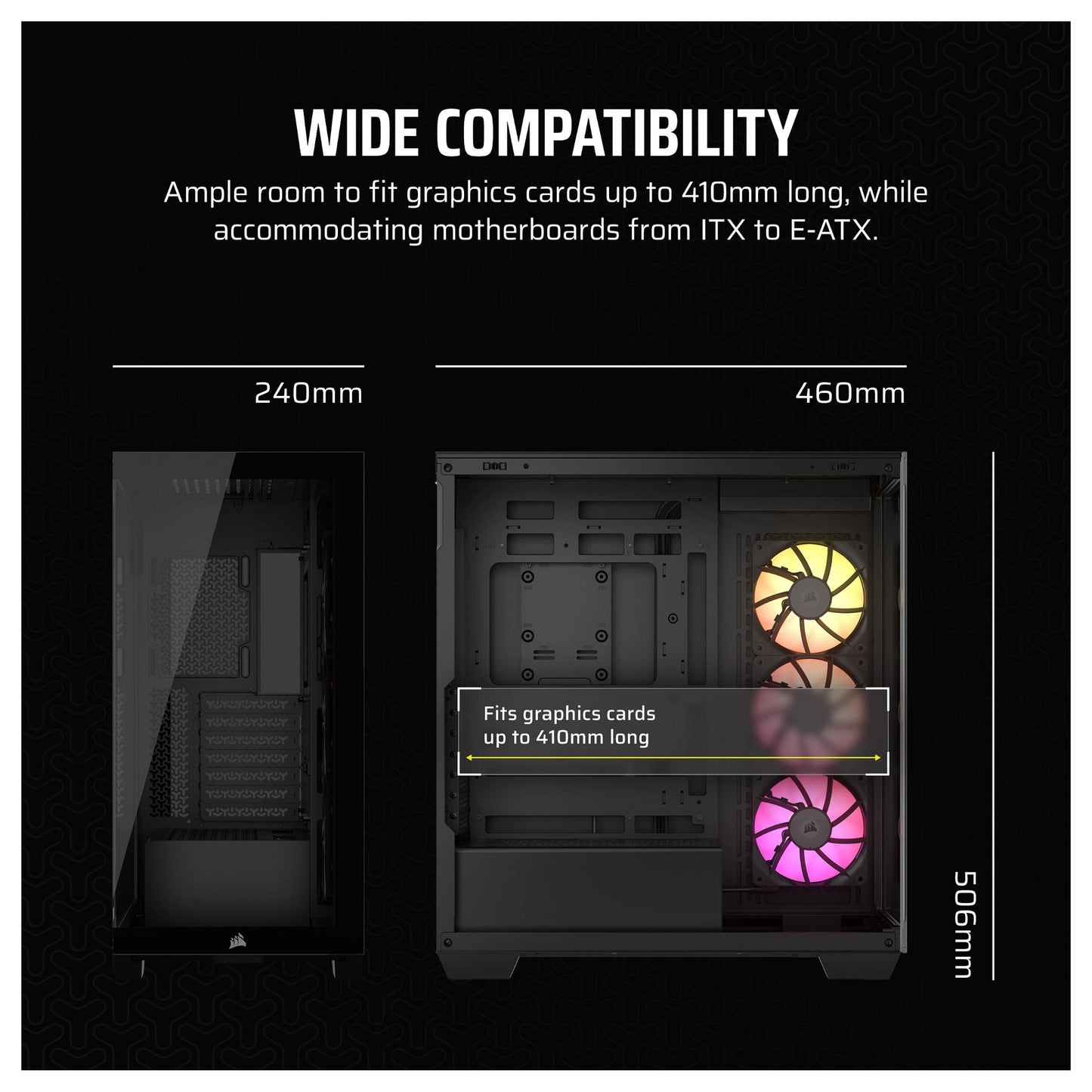 Corsair 3500X LINK RGB schwarz Midi Tower ATX Gaming Gehäuse