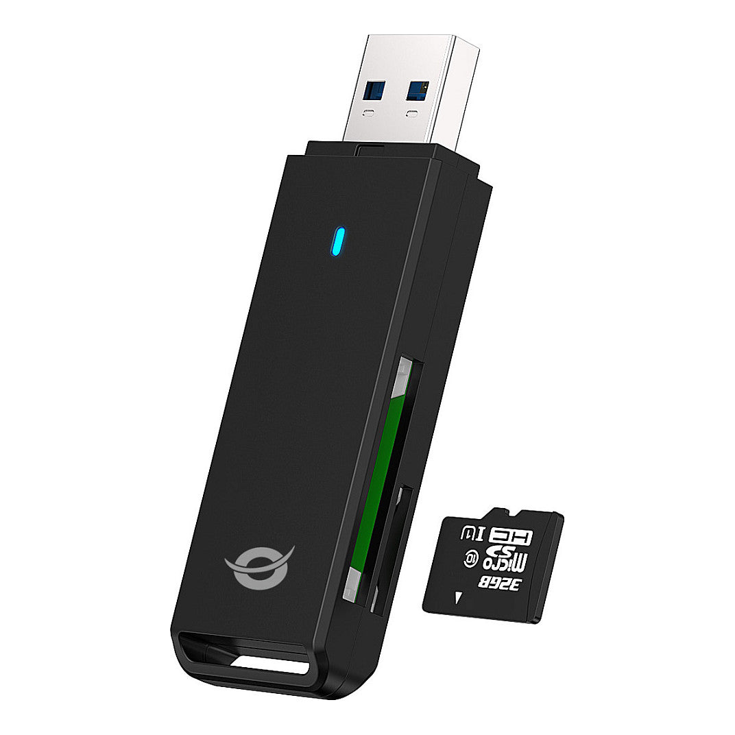 CONCEPTRONIC Kartenleser USB-A3.2->TF/Micro-SD3.0 schwarz