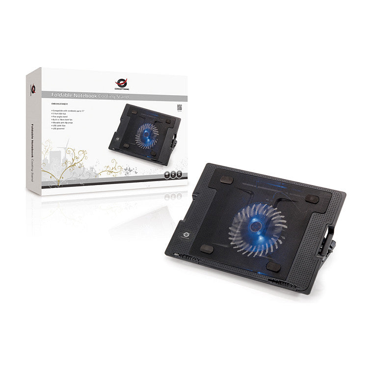 CONCEPTRONIC 1-Fan USB-A2.0 Laptop-Kühlpad 40Kg ERGO 17" sw