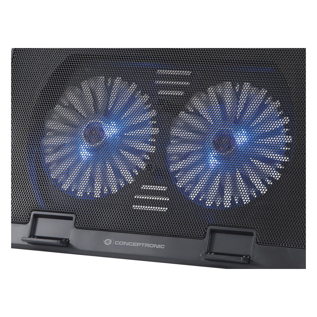 CONCEPTRONIC 2-Fan USB-A2.0 Laptop-Kühlpad 30Kg 17" sw