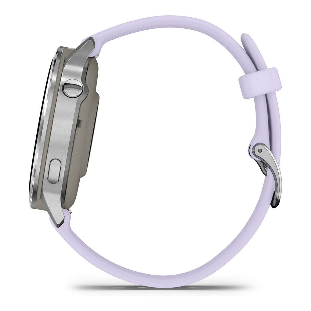 Garmin Venu 4 41mm Silikon-Armb. grau/silber/lavend
