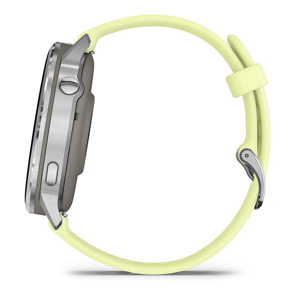 Garmin Venu 4 45mm Silikon-Armb. grau/silber/zitron