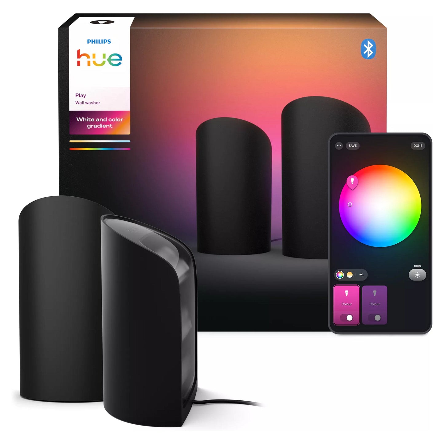 Philips Hue Play wall washer Leuchte 2-pack black EU/UK