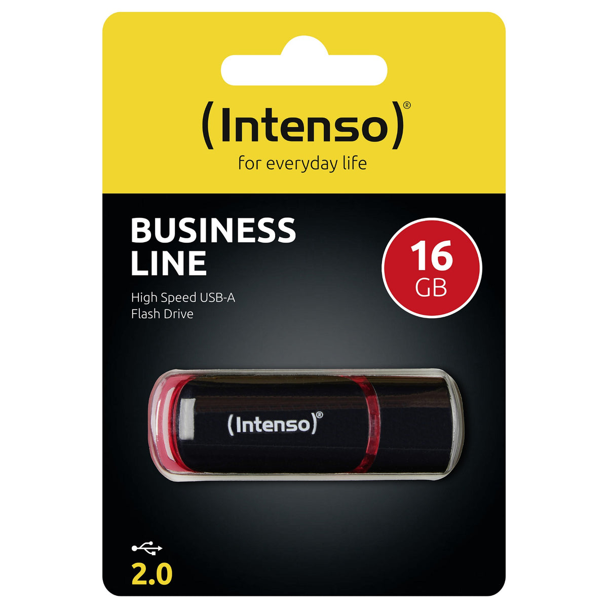 STICK Intenso Business Line 16 GB USB 2.0 (schwarz/rot, 3511470)