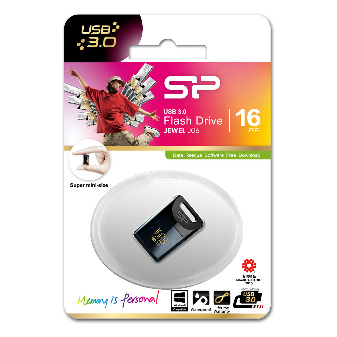 STICK Silicon Power USB-Stick 16GB USB3.0 J06 Deep Blue