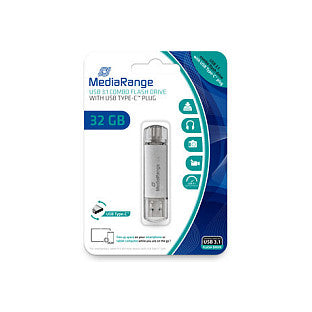 STICK MediaRange USB STICK 32 GB USB 3.1 combo mit USB Type-C
