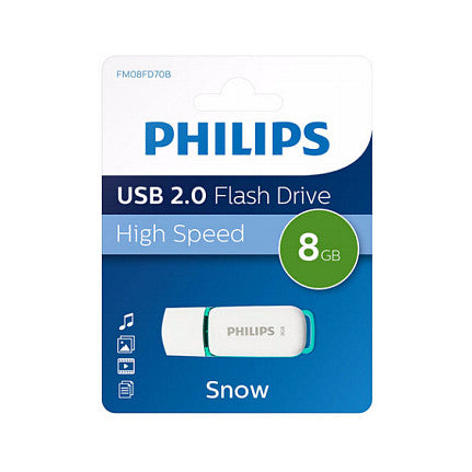 STICK Philips USB 2.0 8GB Snow Edition Spring Green