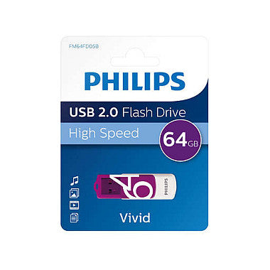 STICK Philips USB 2.0 64GB Vivid Edition Magic Purple