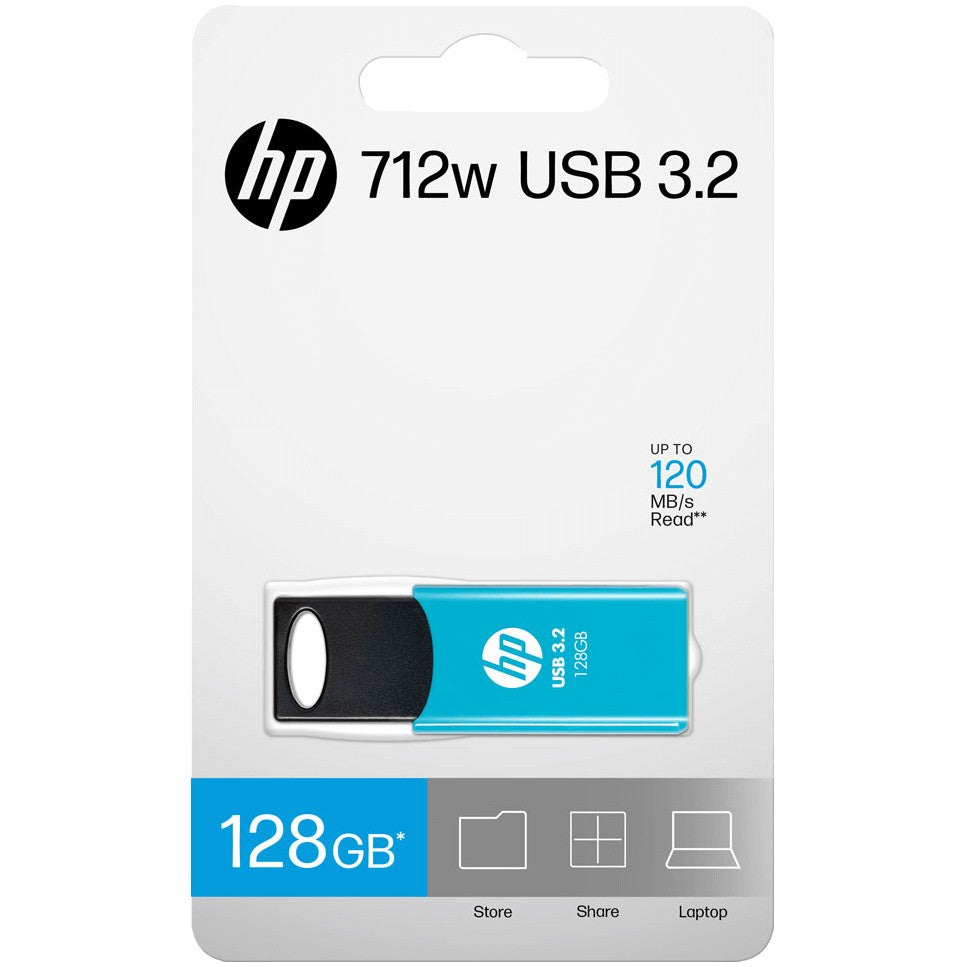 STICK HP 128GB 712w Blue USB 3.2 Flash Drive