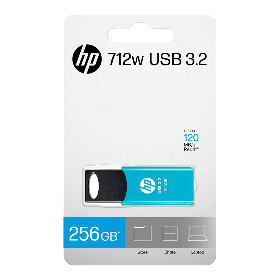 STICK HP 256GB 712w Blue USB 3.2 Flash Drive