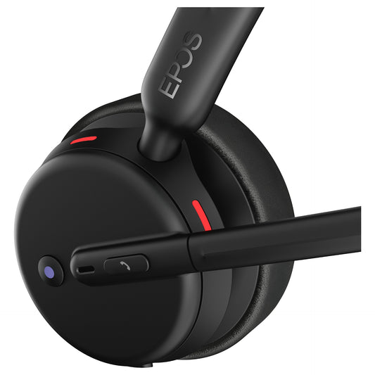 Epos Impact 500 MS UC ANC WL USB-C+A beidseitiges On-ear Bluetooth Headset inkl. BT Dongle Teams zertifiziert