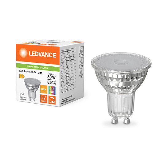 Osram LED PAR16 50 36° DIM P 3.7W 927 GU10 Dimmbare LED-Reflektorlampen PAR16 mit