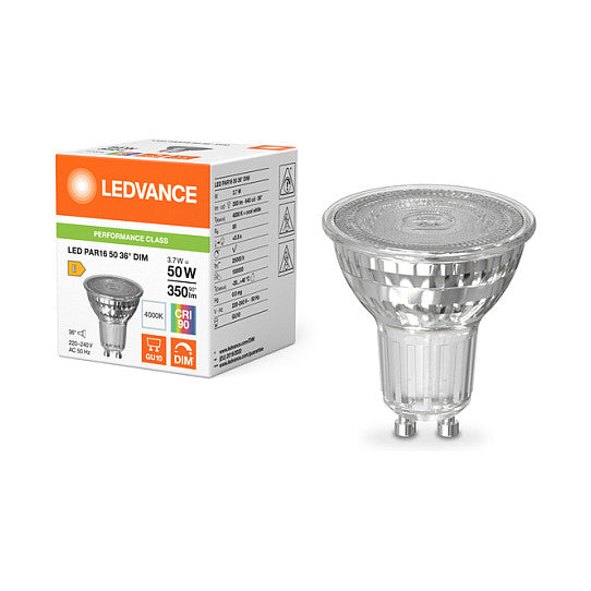 Osram LED PAR16 50 36° DIM P 3.7W 940 GU10 Dimmbare LED-Reflektorlampen PAR16 mit