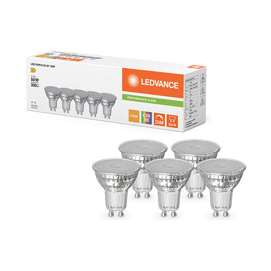 Osram LED PAR16 50 36° DIM P 3.7W 927 GU10 Dimmbare LED-Reflektorlampe VE=5 St.