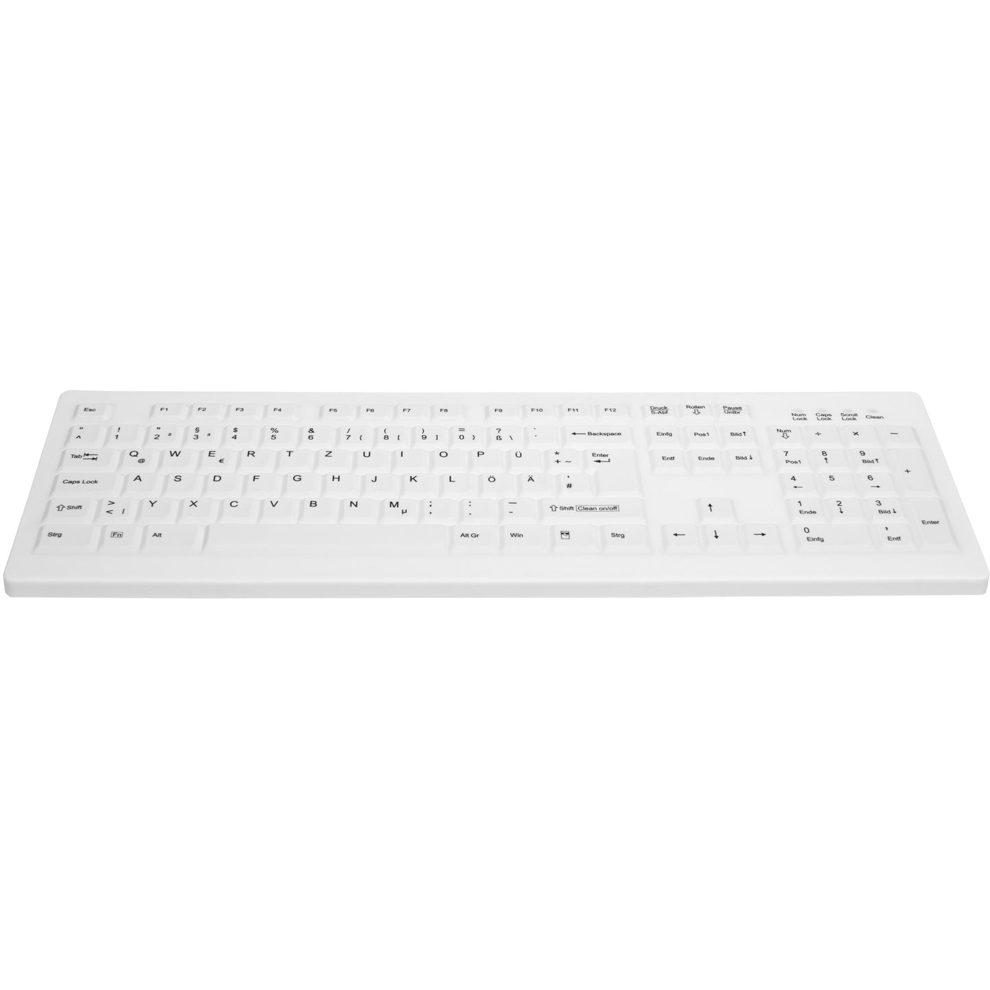 Cherry AK-C8100F-FU1-W/FR - wischdesinfizierbar - weiß - französisch