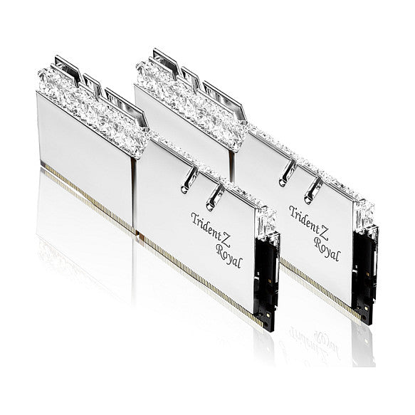 G.Skill DIMM 32 GB DDR4-3600 (2x 16 GB) Dual-Kit (silber, F4-3600C18D-32GTRS, Trident Z Royal, INTEL XMP)