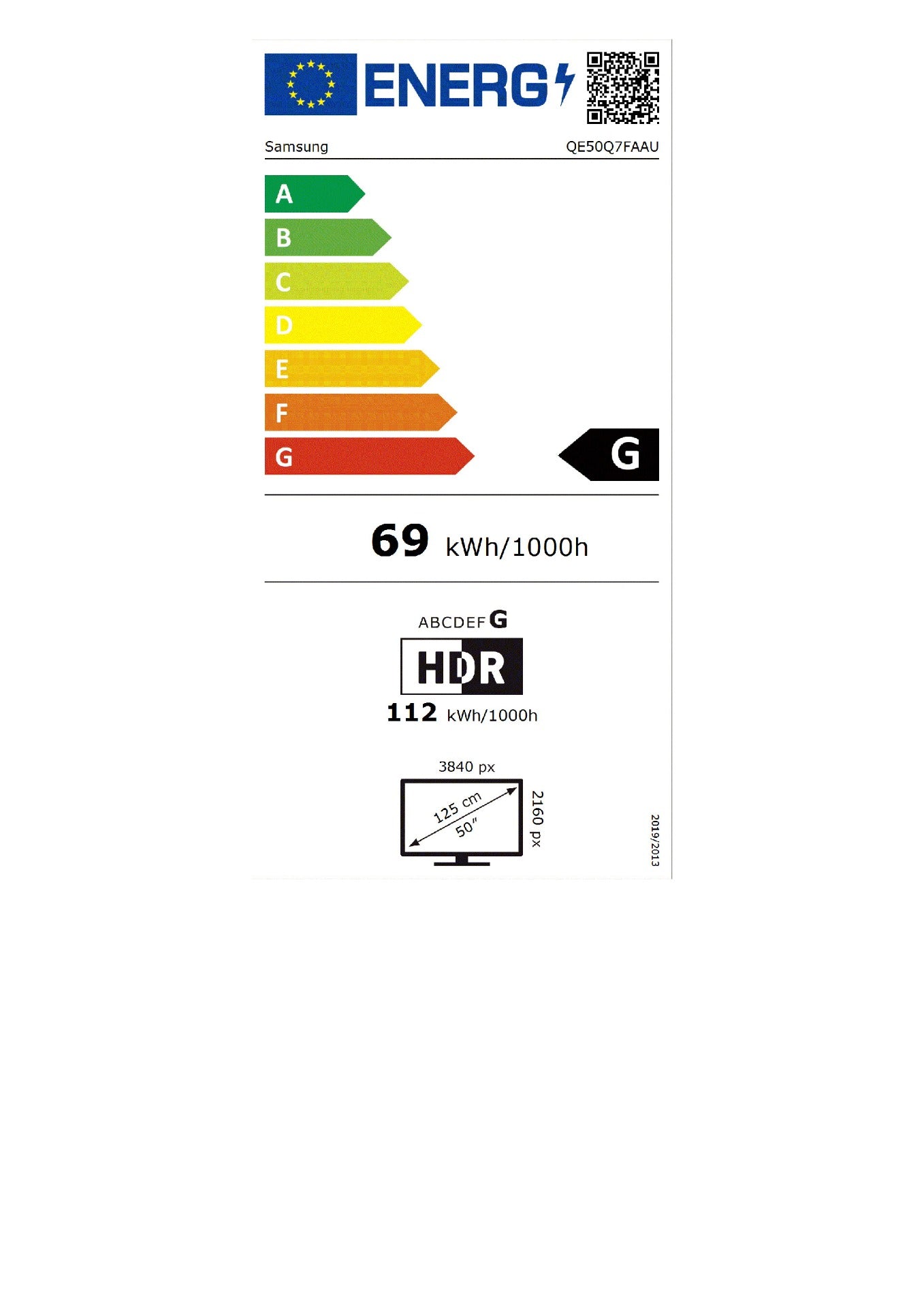 Samsung TV QE50Q7F QLED 4k (QE50Q7FAAUXXH)
