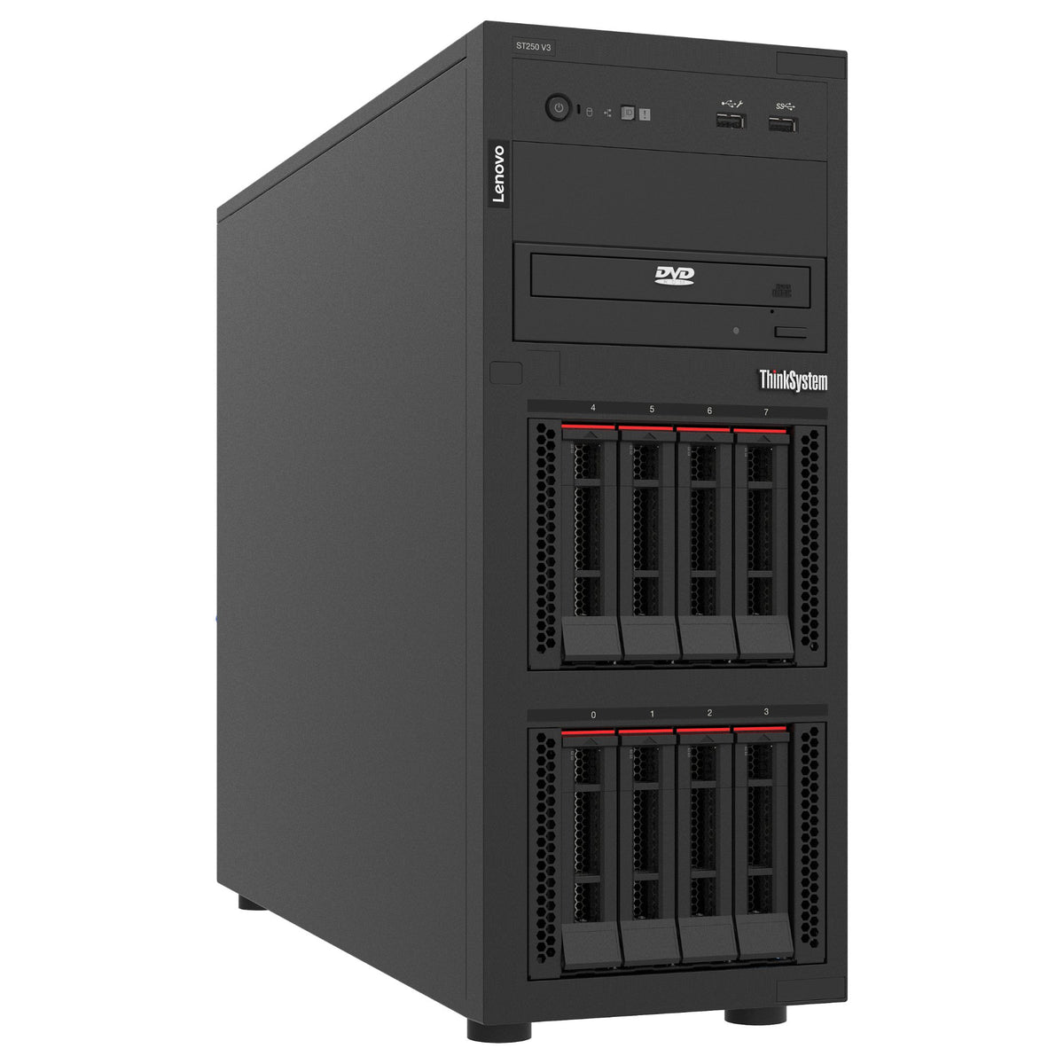 Server Lenovo ISG Thinksystem ST250 V3 1xIntel Xeon 6315P 4C 2.8GHz 55W 1x16GB 1Rx8 SW RD 1x800W