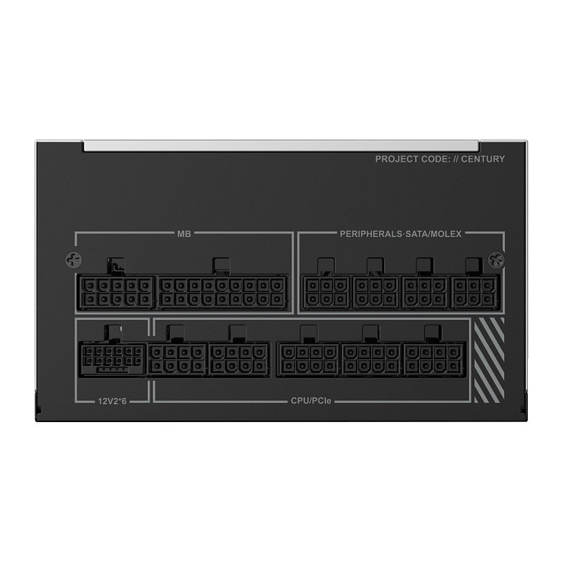 1050W Montech CENTURY II 1050 (silber, 1x 12-Pin High Power GPU, 6x PCIe, Kabelmanagement, 1050 Watt)